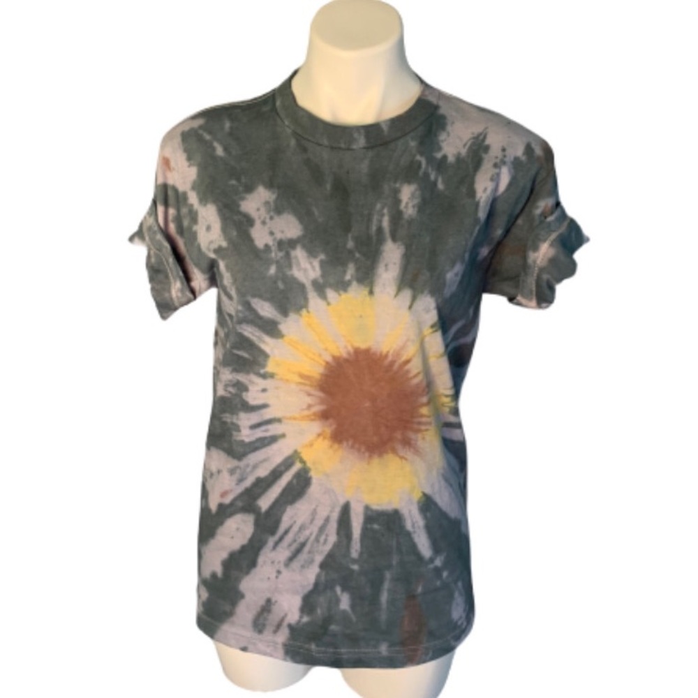 Custom reverse bullseye tie dye t-shirt